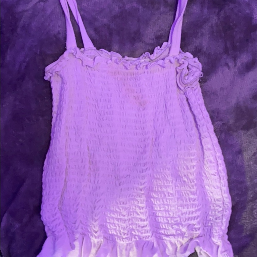 White Ruffled Crop Top